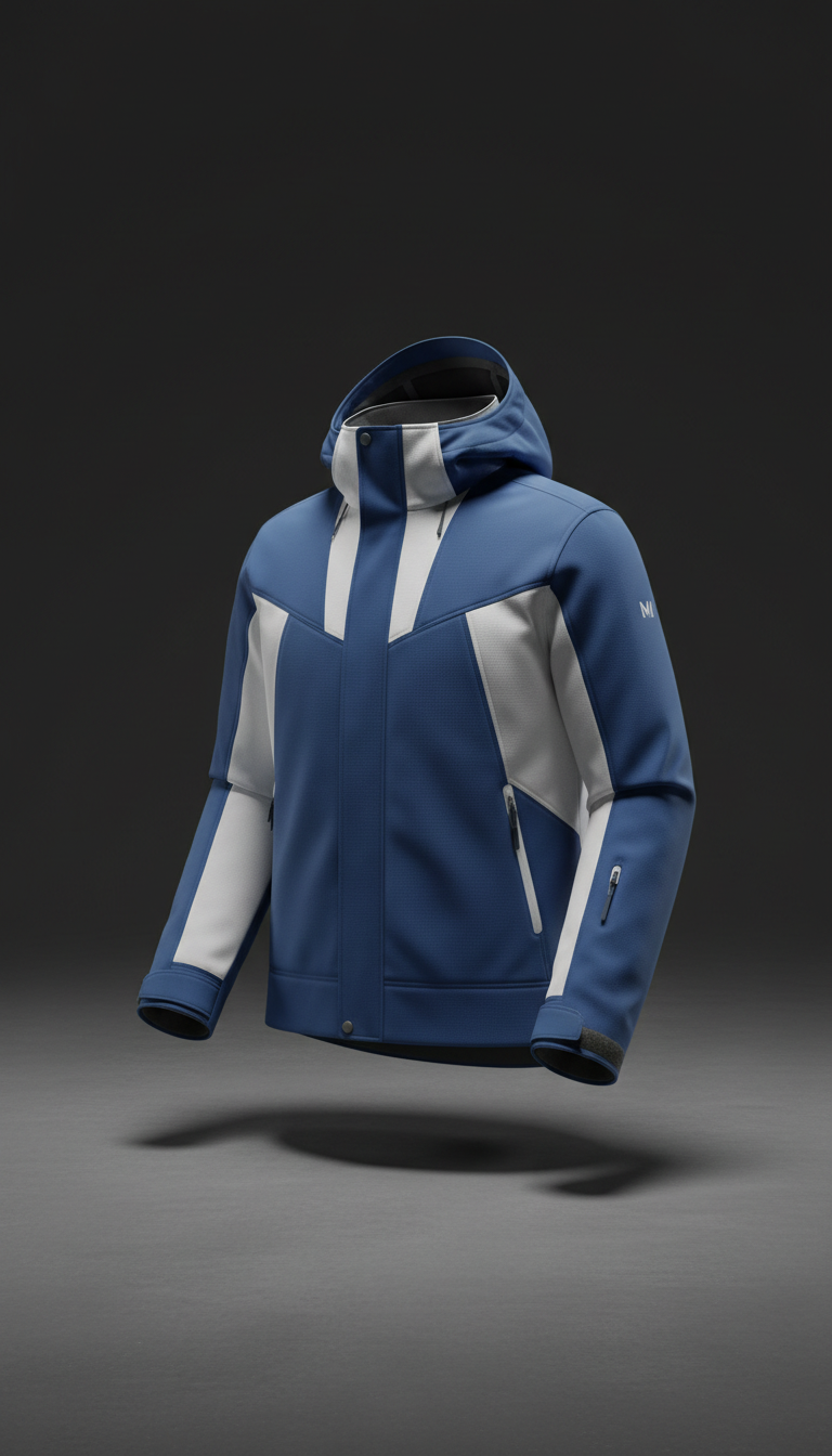 Chaqueta statement Metro Blue y Blanca