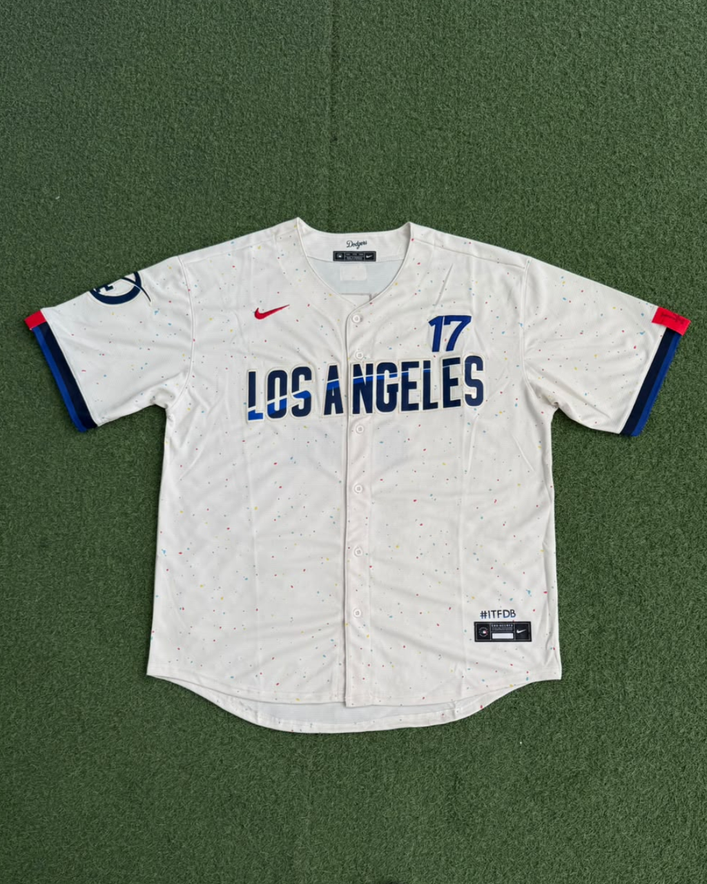 Jersey Dodgers Confetti - frente