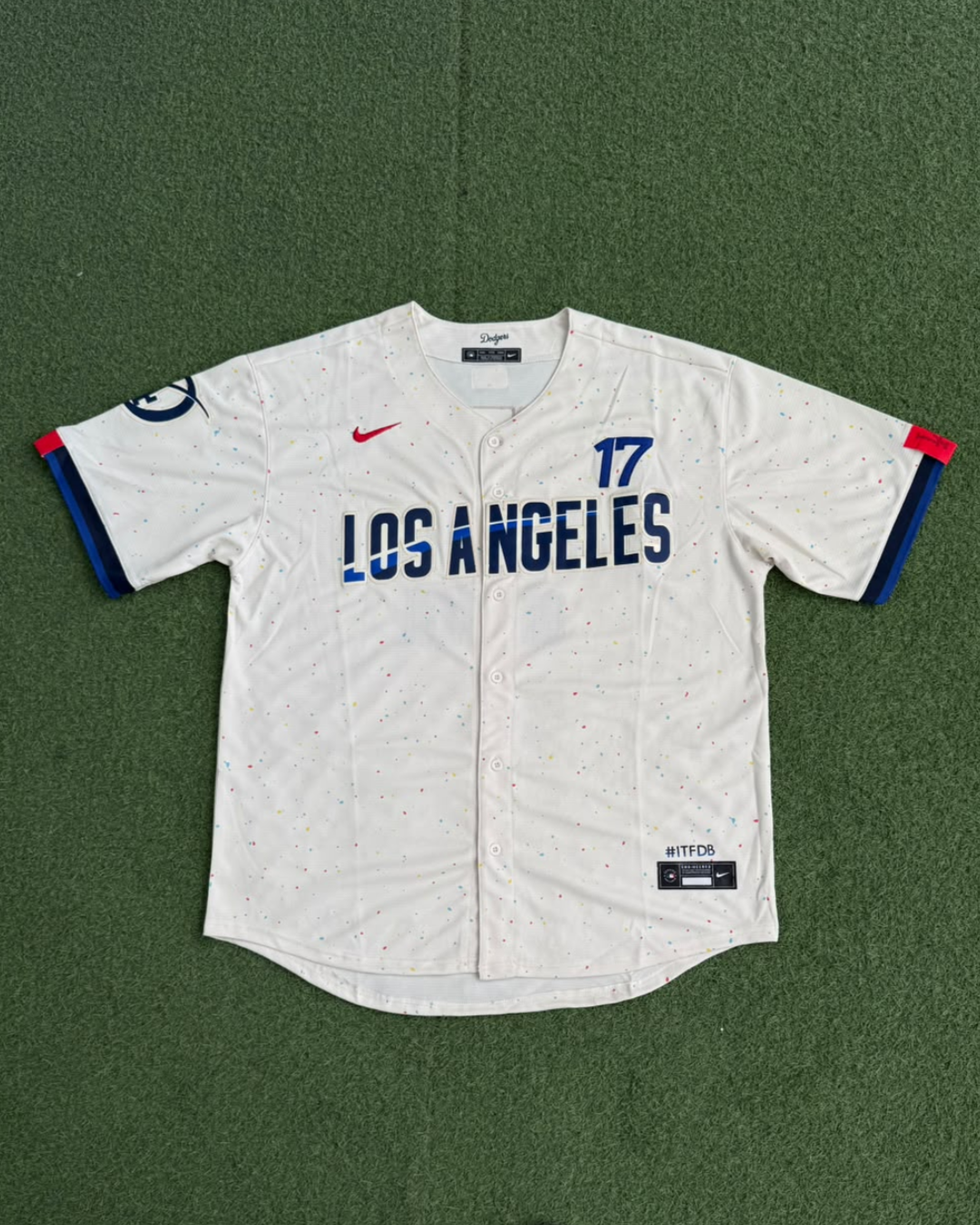 Jersey Dodgers Confetti - frente