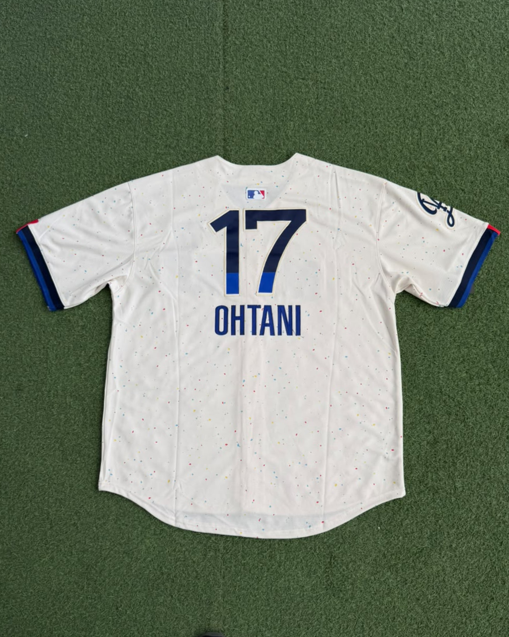 Jersey Dodgers Confetti - espalda
