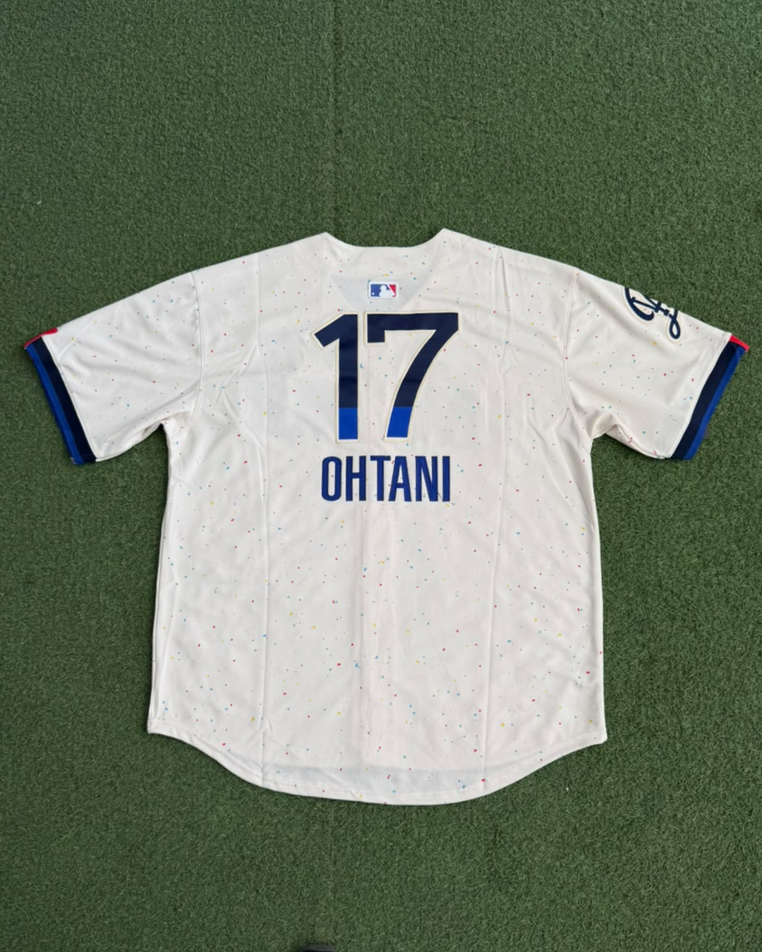 Jersey Dodgers Confetti - espalda