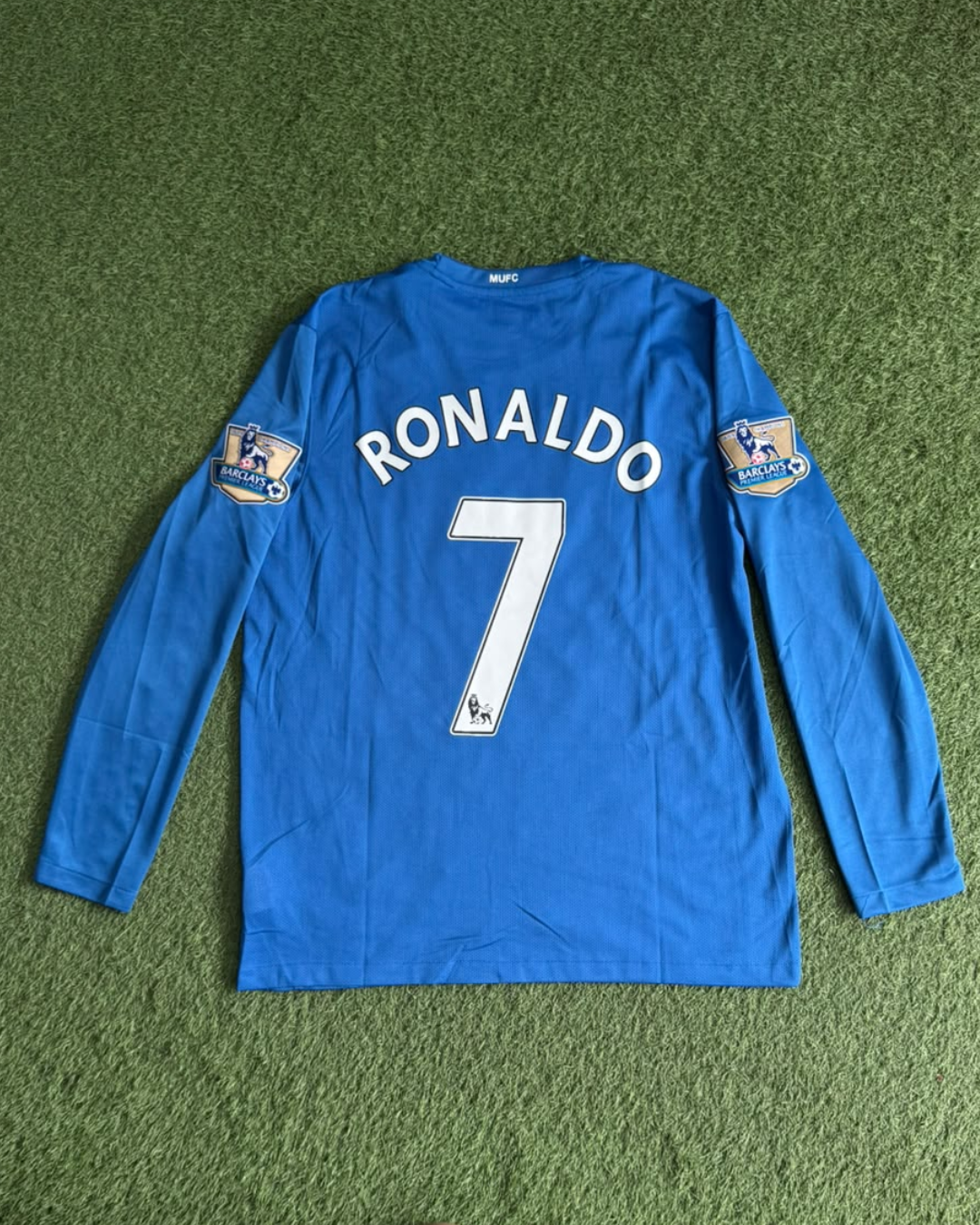 Jersey Manchester United 2008 Azul - espalda