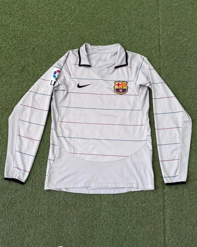Barcelona #10 Ronaldinho Retro 2003-2004 - Visita ML Gris